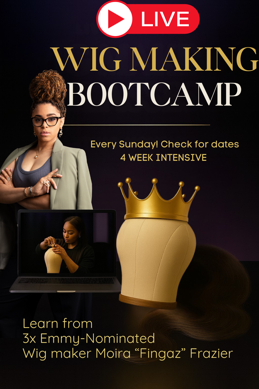 LIVE WIG MAKING CLASS